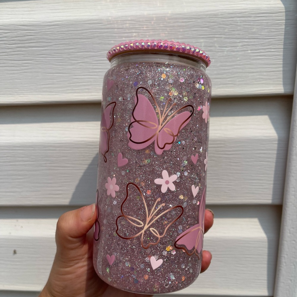 Handmade snow globe cup 16oz - Picture 4 of 4